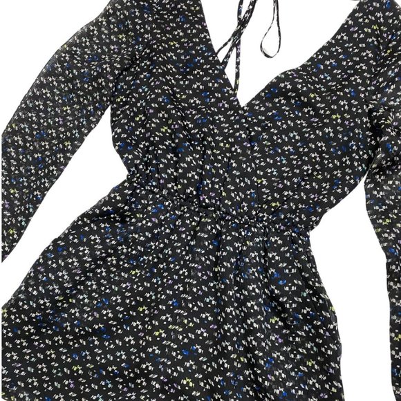 BCBGeneration Long Sleeve Printed Romper - Picture 2 of 3